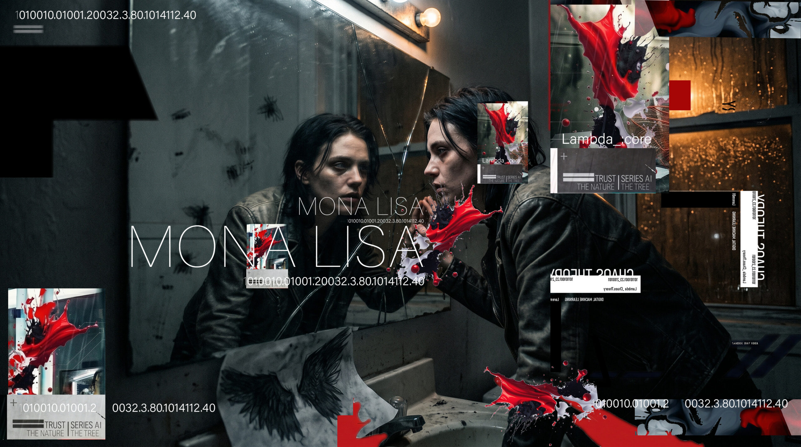 Mona Lisa [dark art - identity crisis | broken mirror]